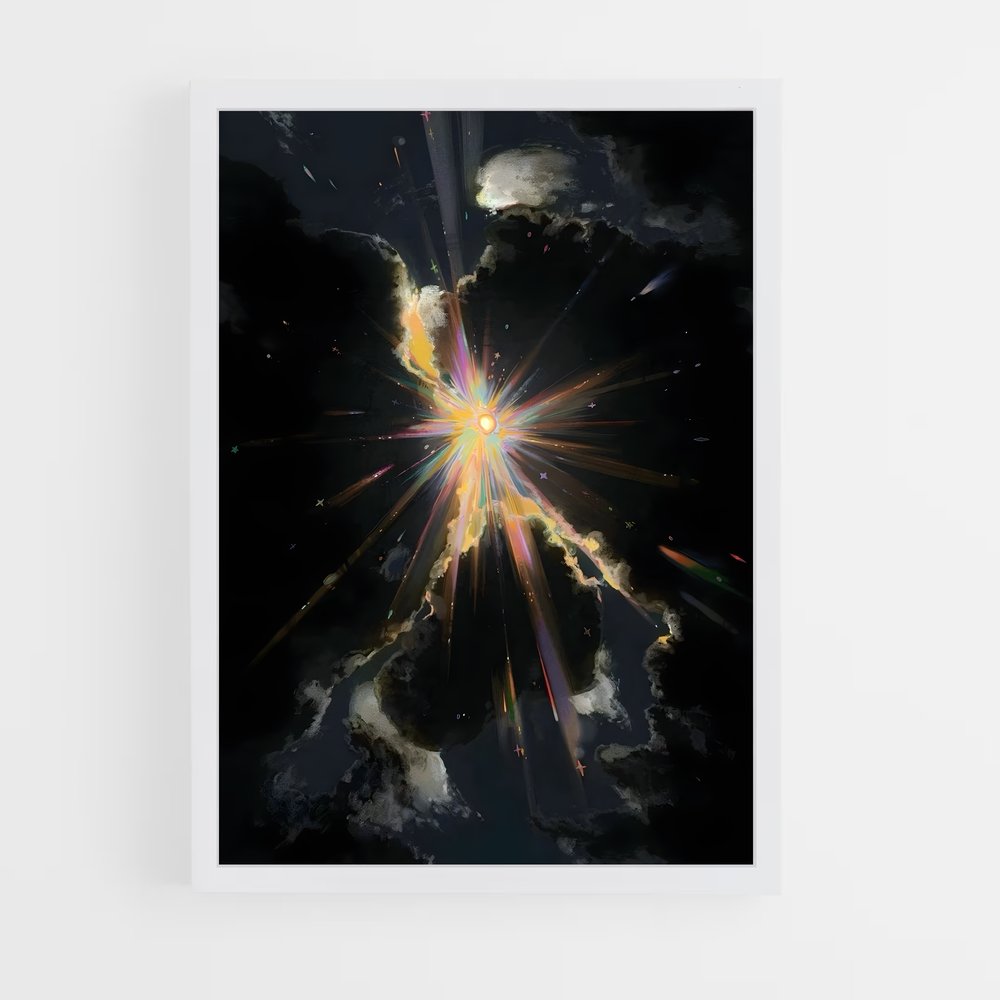 Poster Éclat Stellaire – affiche Art spatial (vue 3)
